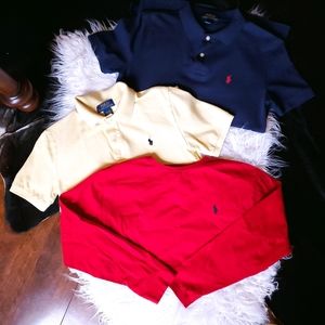 Lot of 3 POLO Ralph Lauren Boys Tops SZ M 10-12